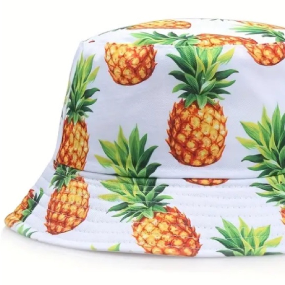 Pineapple Print Bucket Hat